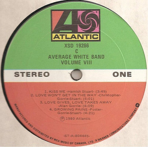 Average White Band : Volume VIII (LP, Comp)