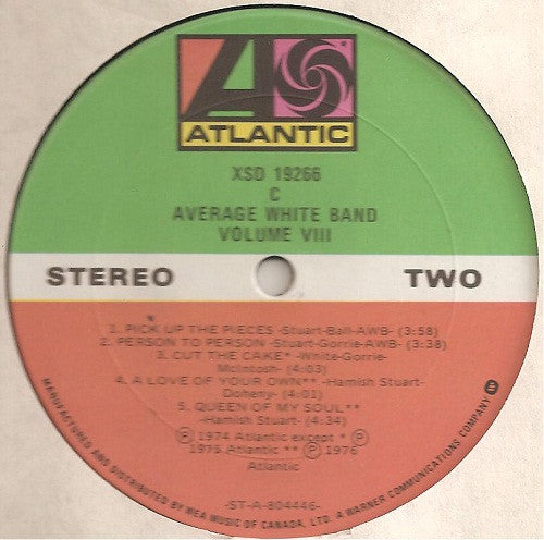 Average White Band : Volume VIII (LP, Comp)