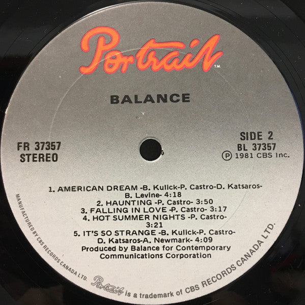 Balance (10) : Balance (LP, Album)