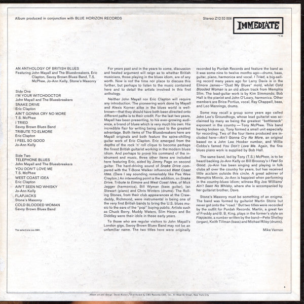 Various : An Anthology Of British Blues (LP, Comp)