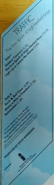 Traffic : The Low Spark Of High Heeled Boys (LP, Album, RE)