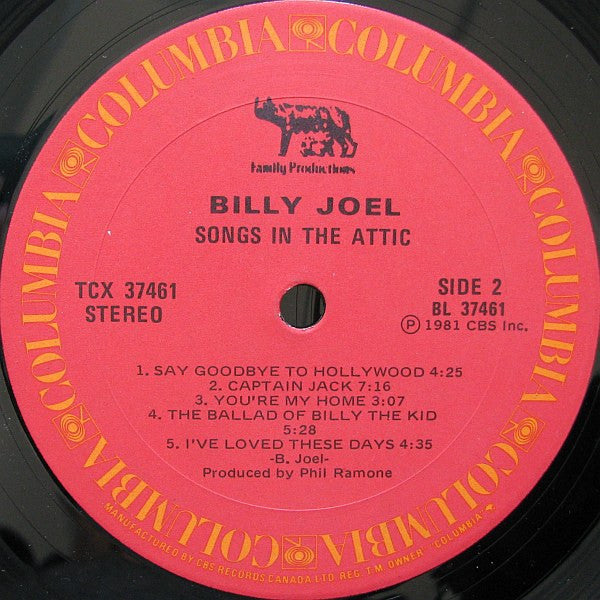 Billy Joel : Songs In The Attic (LP, Album, Gat)
