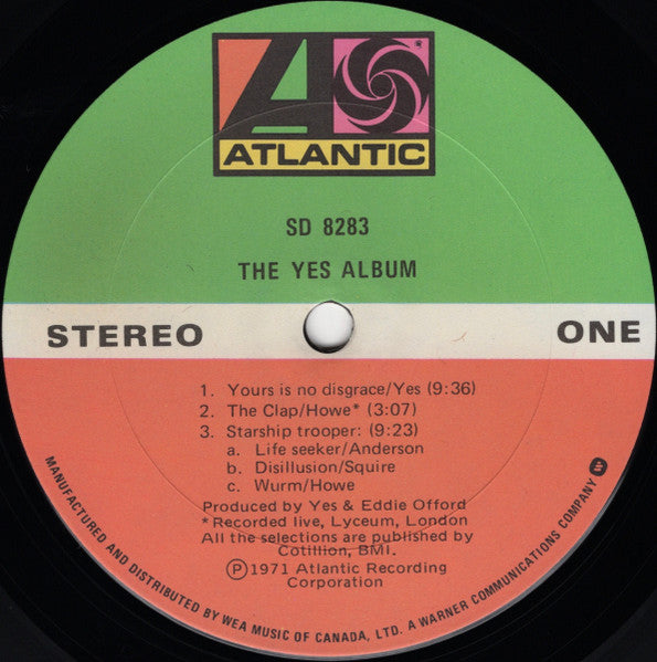 Yes : The Yes Album (LP, Album, RE, Don)