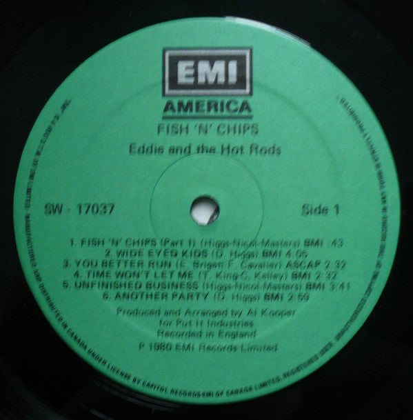 Eddie & The Hot Rods* : Fish 'N' Chips (LP, Album)