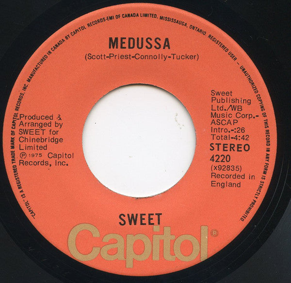 The Sweet : Action (7", Single)