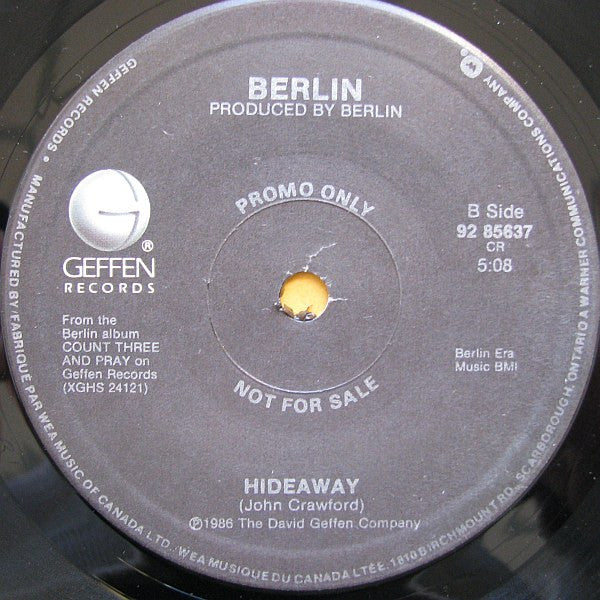 Berlin : Like Flames (7", Single, Promo)