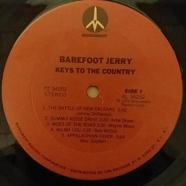 Barefoot Jerry : Keys To The Country (LP, Album)