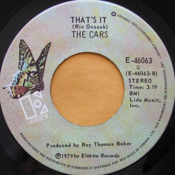 The Cars : Let's Go (7", Single)