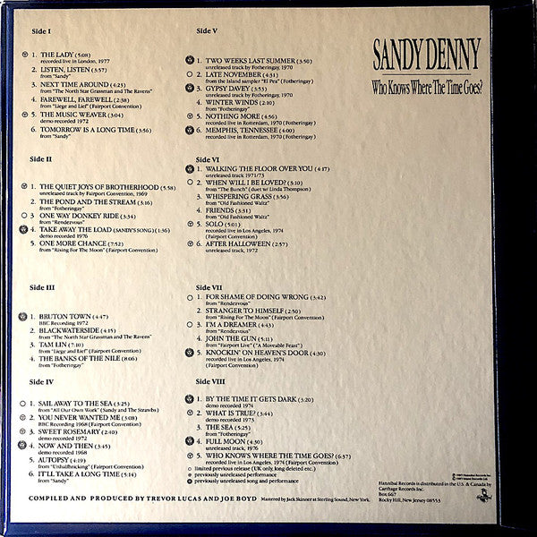 Sandy Denny : Who Knows Where The Time Goes? (4xLP, Comp + Box)
