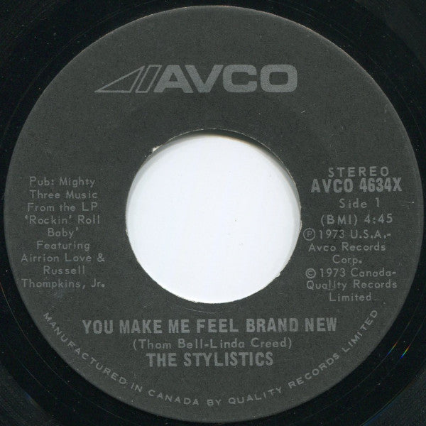 The Stylistics : You Make Me Feel Brand New (7", Single)