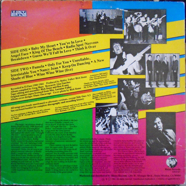 Bobby Fuller : The Bobby Fuller Tapes Volume One (LP, Comp)