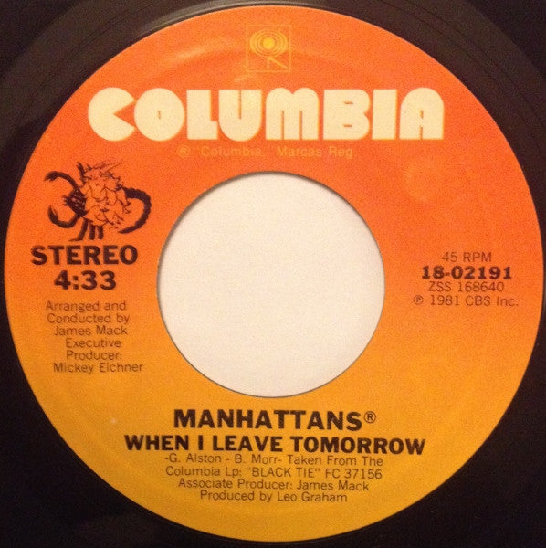 Manhattans : Just One Moment Away (7")