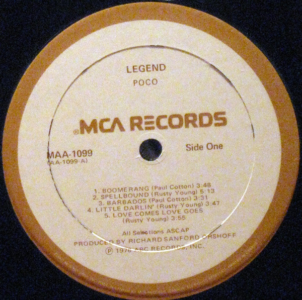 Poco (3) : Legend (LP, Album, RE)