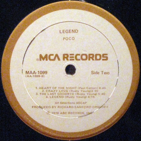 Poco (3) : Legend (LP, Album, RE)