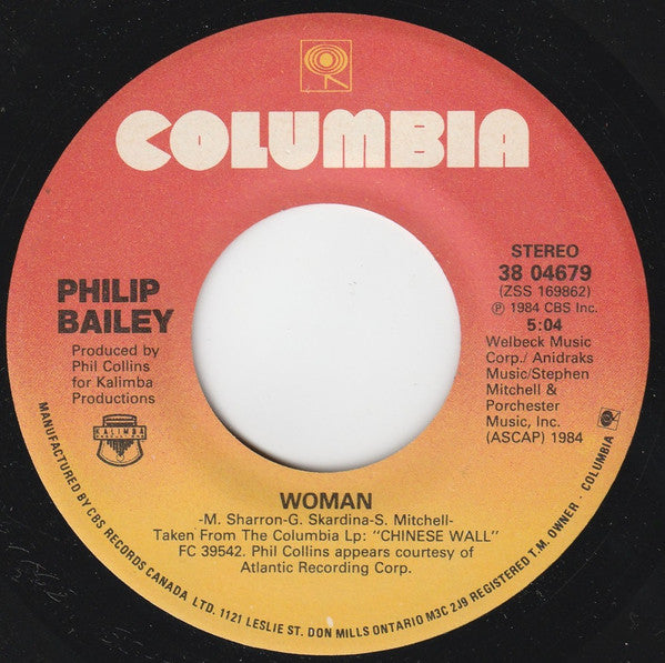 Philip Bailey Duet With Phil Collins : Easy Lover (7", Single)