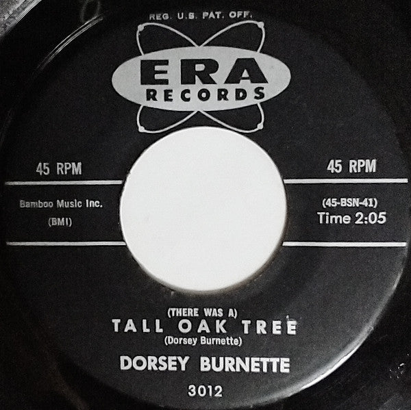 Dorsey Burnette : (There Was A) Tall Oak Tree (7", Single)