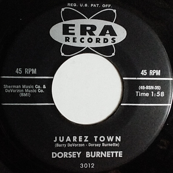Dorsey Burnette : (There Was A) Tall Oak Tree (7", Single)