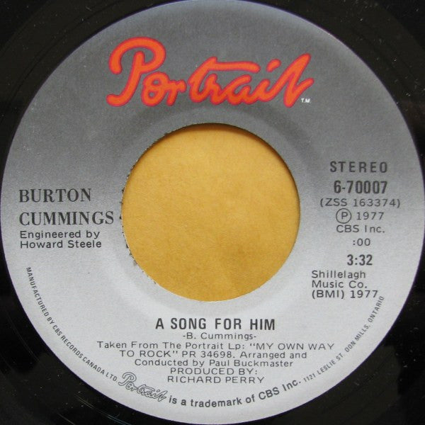 Burton Cummings : My Own Way To Rock (7", Single)