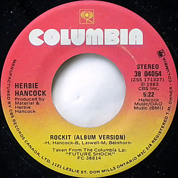 Herbie Hancock : Rockit (7")