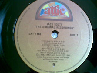 Jack Scott : The Original Recordings (LP, Comp, Mono)