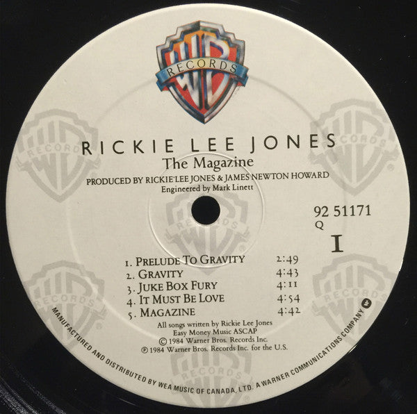 Rickie Lee Jones : The Magazine (LP, Album)