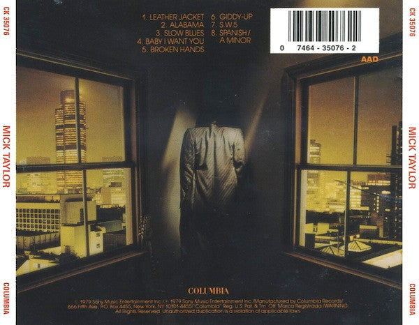 Mick Taylor : Mick Taylor (CD, Album, RE)