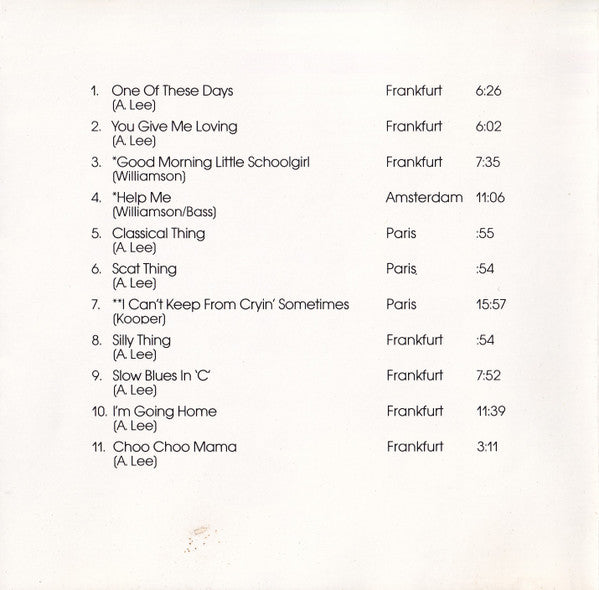 Ten Years After : Recorded Live (CD, Album, Club, RE, CRC)