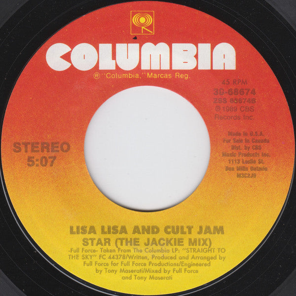 Lisa Lisa & Cult Jam : Little Jackie Wants To Be A Star (7", Single)