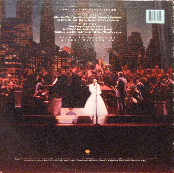 Linda Ronstadt With Nelson Riddle And His Orchestra : For Sentimental Reasons (LP, Album)