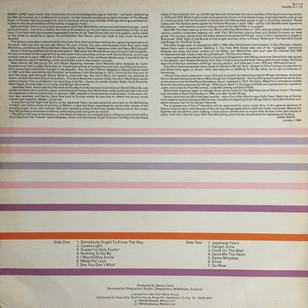 Denny Laine With Paul McCartney : In Flight (LP, Album, RE)