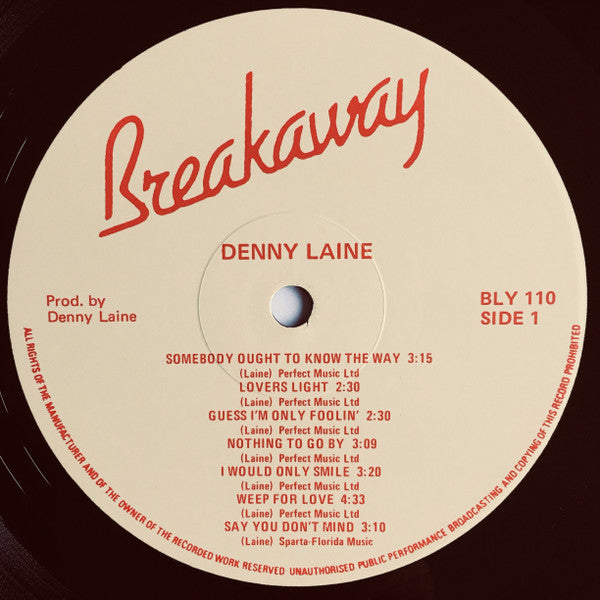 Denny Laine With Paul McCartney : In Flight (LP, Album, RE)