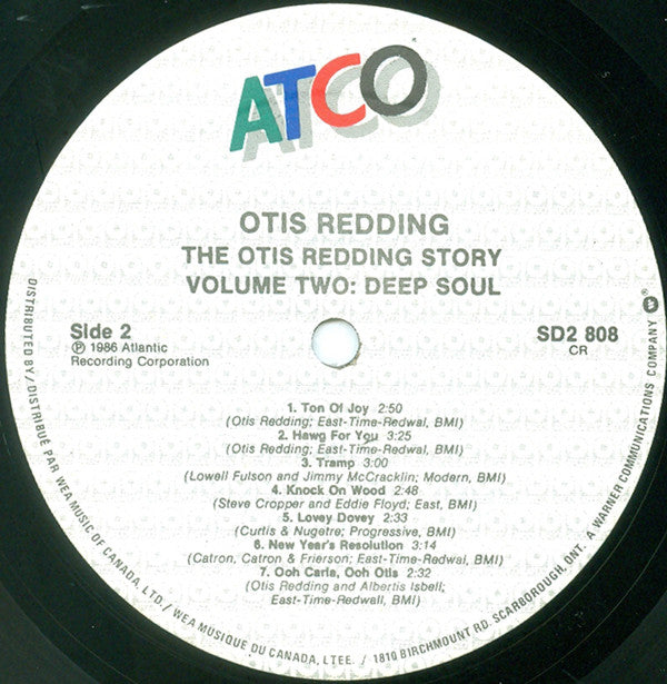 Otis Redding : The Otis Redding Story Volume Two: Deep Soul (2xLP, Comp)