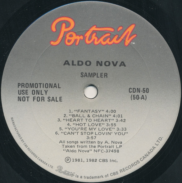 Aldo Nova / Carmine Appice : Sampler (LP, Promo, Smplr)