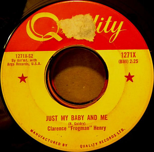 Clarence "Frogman" Henry : I Don't Know Why / Just My Baby And Me (7", Single)