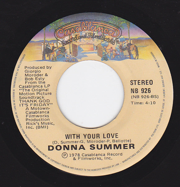 Donna Summer : Last Dance (7", Single)