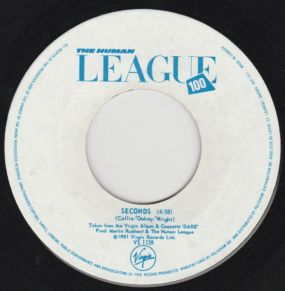 The Human League : Don't You Want Me (7", Single)