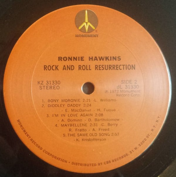 Ronnie Hawkins : Rock And Roll Resurrection (LP, Album, Gat)