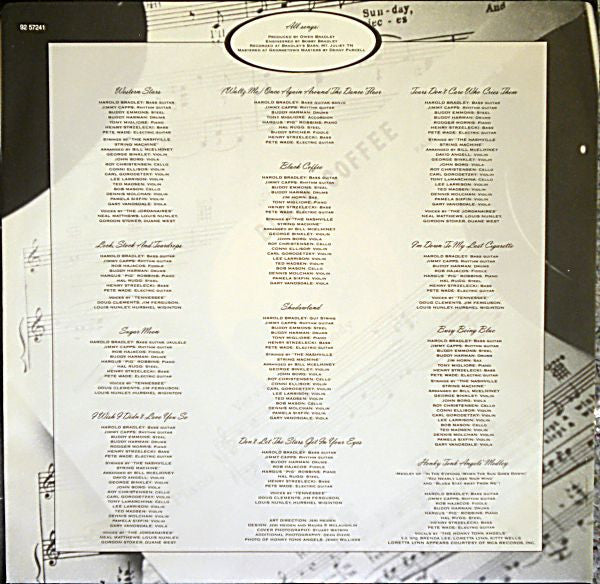 k.d. lang : Shadowland (The Owen Bradley Sessions) (LP, Album)