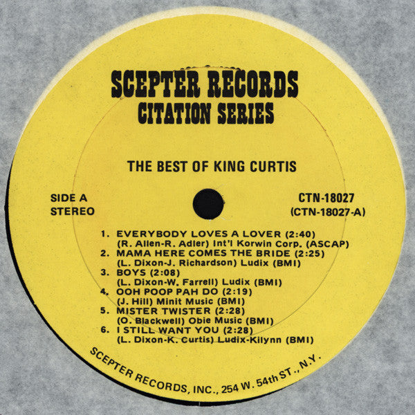 King Curtis : The Best Of King Curtis (LP, Comp)