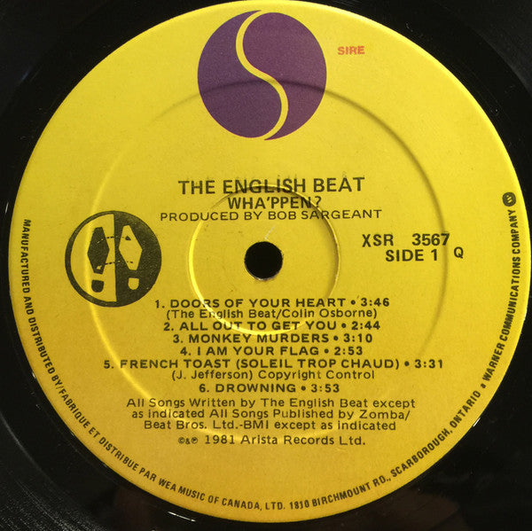 The English Beat* : Wha'ppen (LP, Album)
