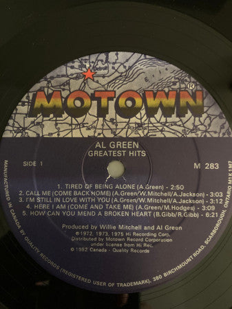 Al Green : Greatest Hits (LP, Comp, RE)