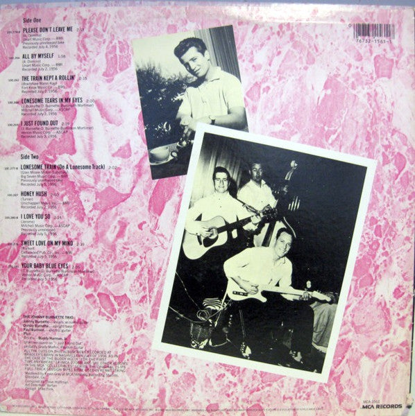The Johnny Burnette Trio : The Johnny Burnette Trio Volume 2 (LP, Album, Comp)