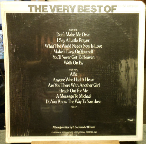 Dionne Warwicke* : The Very Best Of Dionne Warwicke (LP, Comp, RE, All)