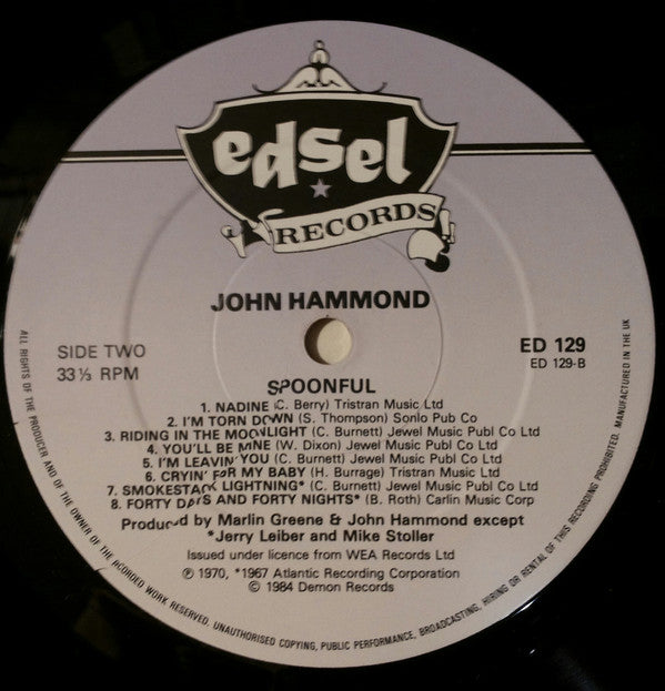 John Paul Hammond : Spoonful (LP, Comp)