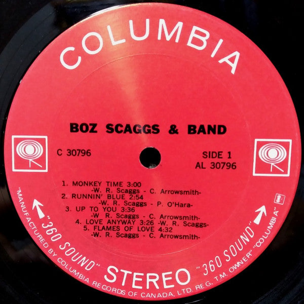 Boz Scaggs & Band : Boz Scaggs & Band (LP, Album)