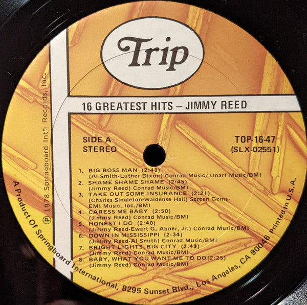 Jimmy Reed : 16 Greatest Hits (LP, Comp)