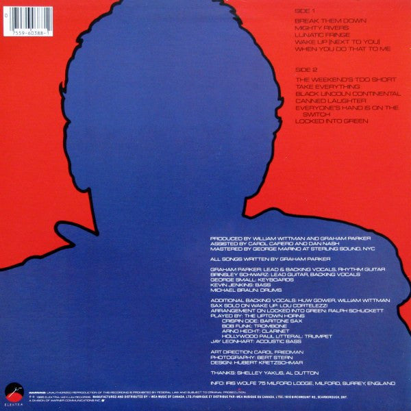 Graham Parker And The Shot : Steady Nerves (LP, Album)