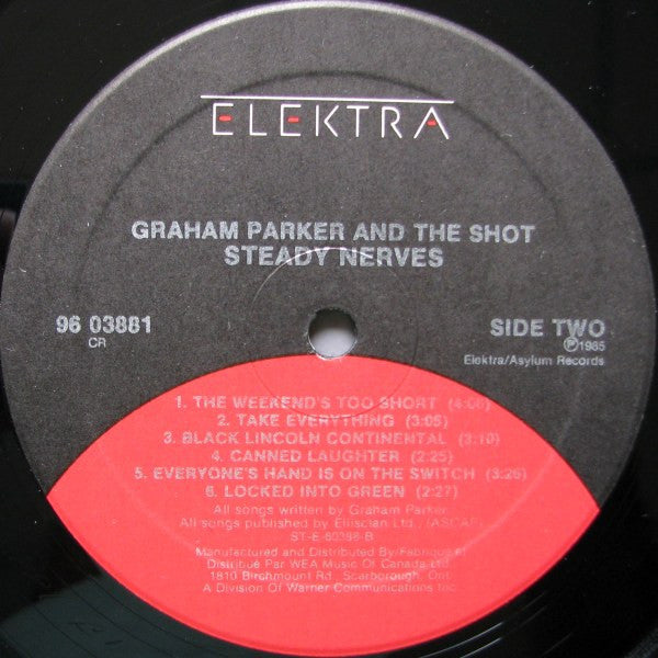 Graham Parker And The Shot : Steady Nerves (LP, Album)