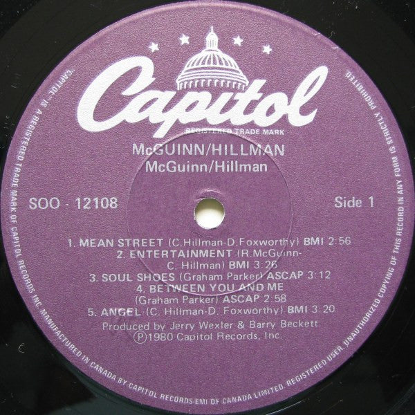 Roger McGuinn & Chris Hillman : McGuinn - Hillman (LP, Album)
