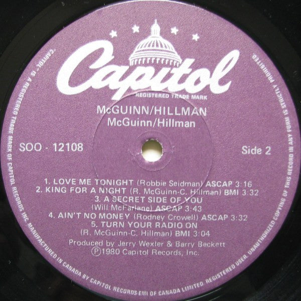 Roger McGuinn & Chris Hillman : McGuinn - Hillman (LP, Album)